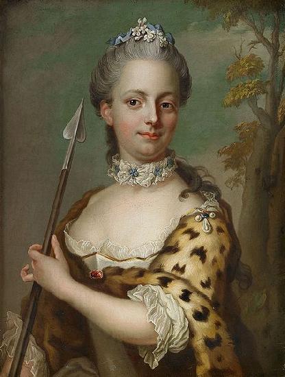  Portrait of Charlotte Du Rietz af Hedensberg as Diana